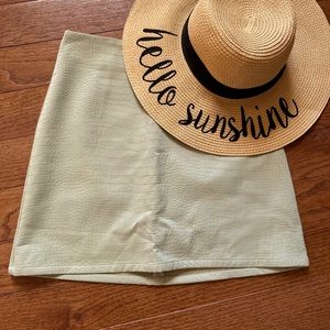 Nanamacs mint textured skirt